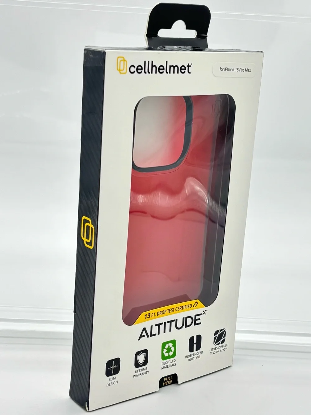 iPhone 16 Pro Max Case Red Drop Tested Protection Slim No Slip Grip Cover New